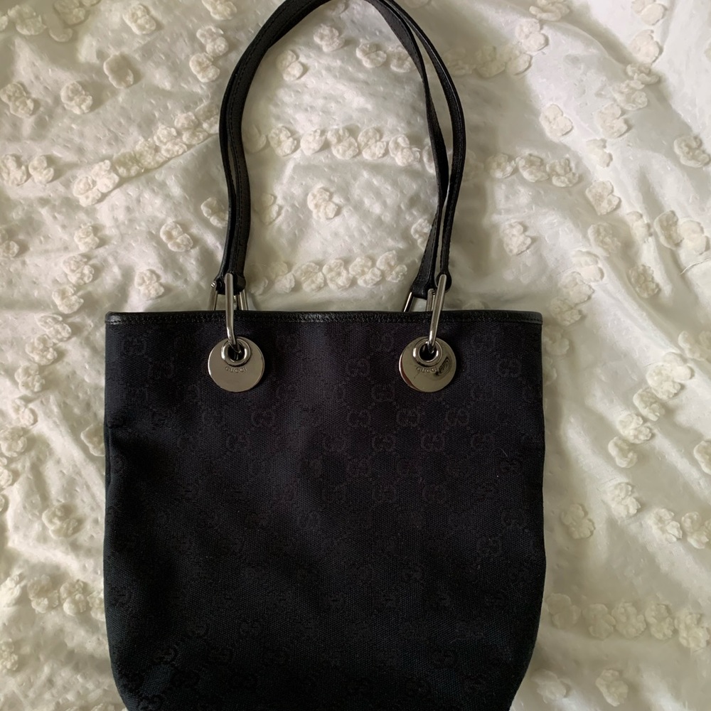 Gucci GG canvas eclipse tote black authentic - Picture 3 of 8